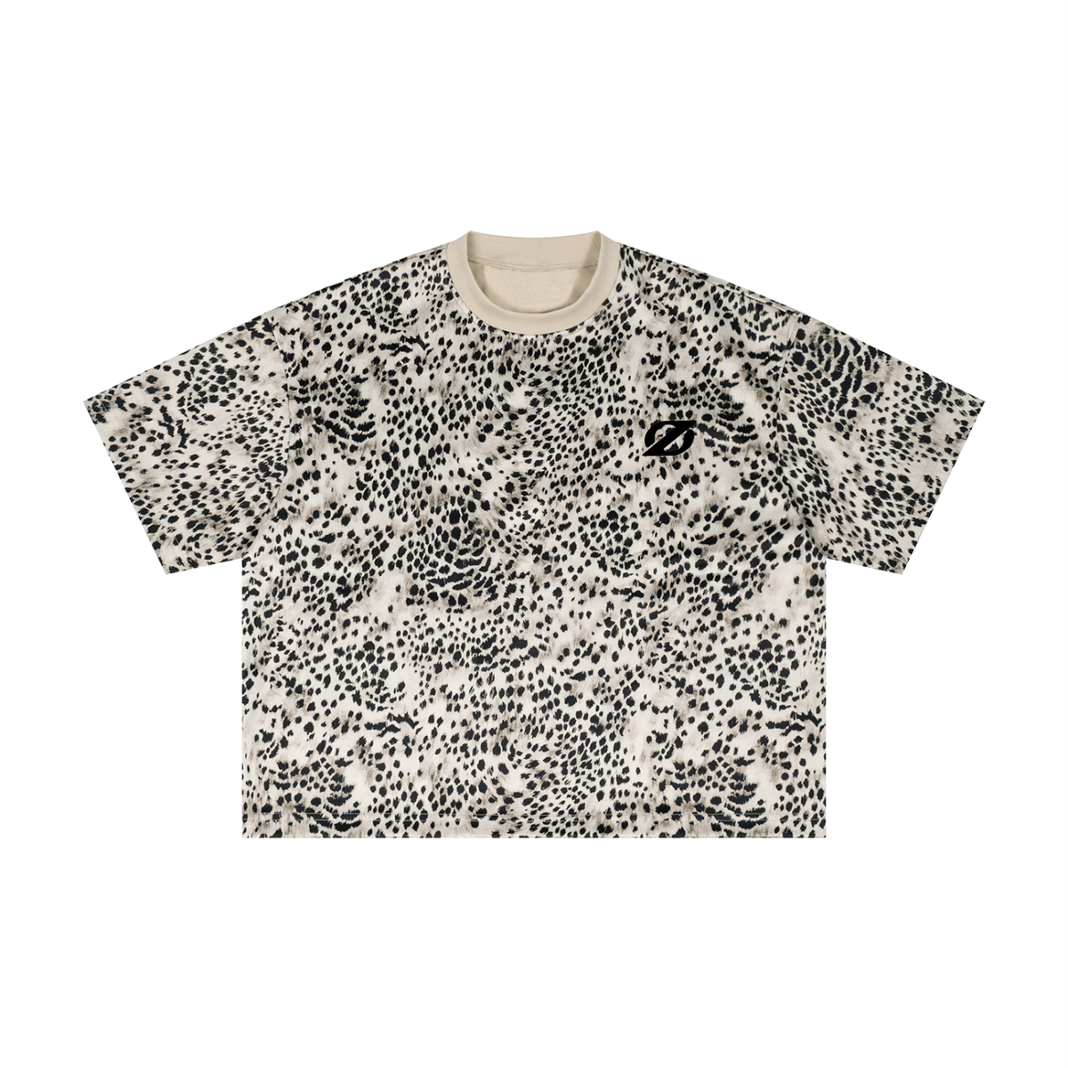 ZeroLeave Leopard Print Boxy T-Shirt