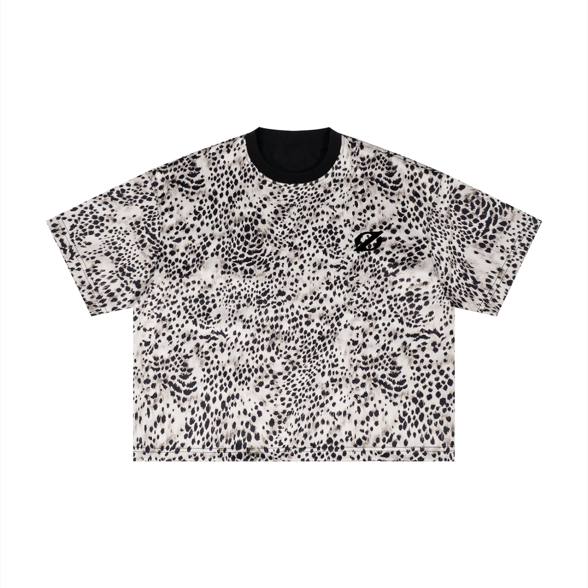 ZeroLeave Leopard Print Boxy T-Shirt