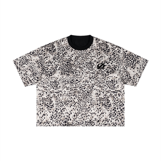 ZeroLeave Leopard Print Boxy T-Shirt